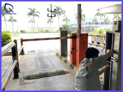 sự cố máy giữ xe 